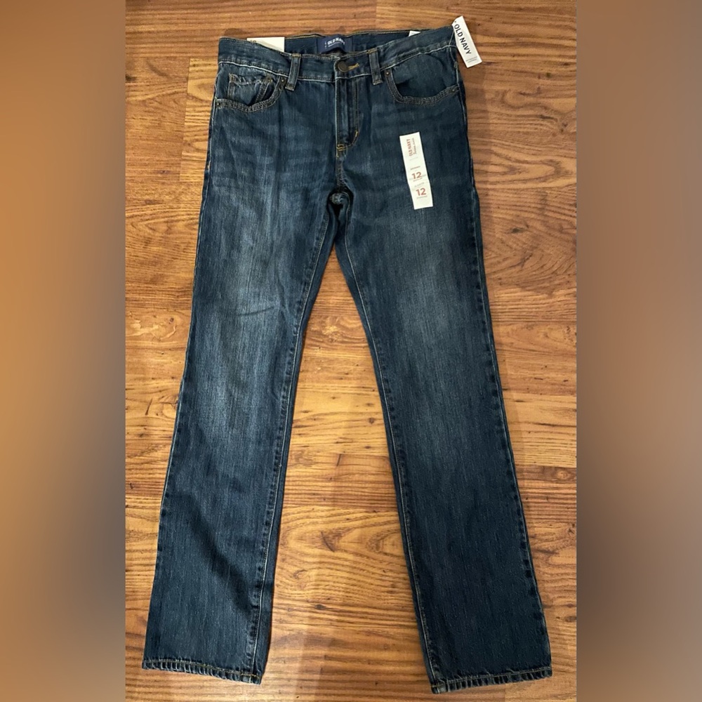 Old Navy Children Skinny Jeans in Dark Blue Wash Size 12 New with Tags
